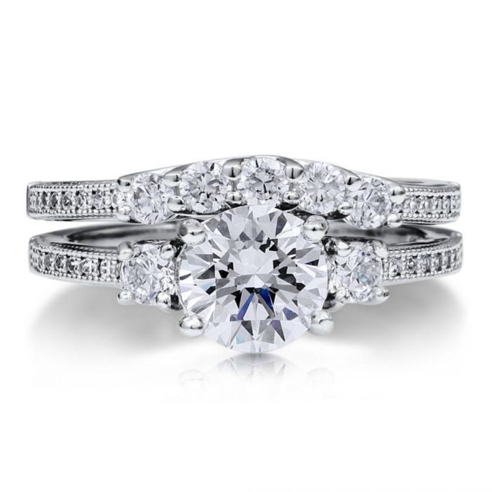 Stunning Sterling Silver Ring Set
